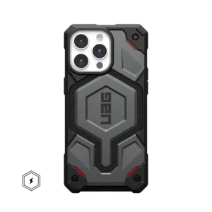 UAG_HS_APPLE_IPHONE-2023-SUPERMAN_MONARCH-PRO-MAGSAFE_KEVLAR-SILVER_STD_01_MAGSAFE_ICON MONARCH PRO KEVLAR® IPHONE 13-16 PRO MAX CASE – Kevlar Silver