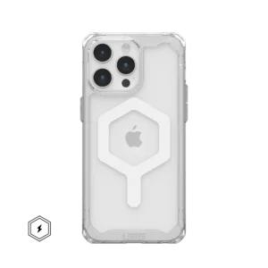 UAG_HS_APPLE_IPHONE-2023-SUPERMAN_PLYO-MAGSAFE_ICE-WHITE_STD_01_MAGSAFE_ICON PLYO IPHONE 12 13 14 15 16 PRO MAX CASE – Ice/White
